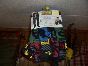 HARRY POTTER MENS LOUNGE PANTS SIZE LARGE 36-38 DRAWSTRING SLEEP PAJAMAS NEW - Picture 1 of 1