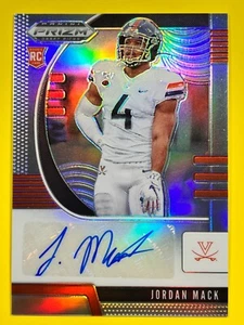 2020 Panini Prizm Draft Picks Rookies Silver Prizm Autographs #180 Jordan Mack - Picture 1 of 2