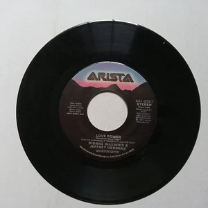 45 RPM Record Dionne Warwick & Jeffrey Osborne Love Power Unplayed - Imagen 1 de 2