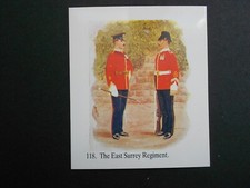 SCARCE JOHN BRINDLEY COLLECTORS TRADE CARD- THE EAST SURREY REGIMENT