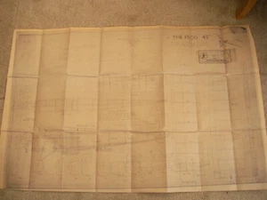 Ben Buckle Plans of Frog 45 a vintage kit cabin model of 45" wingspan - Picture 1 of 3