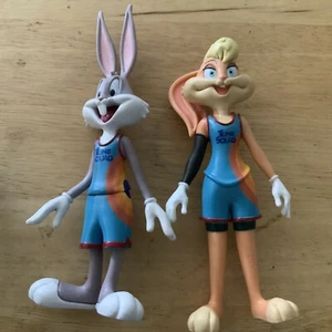 2021 Moose Space Jam: A New Legacy BUGS BUNNY LOLA BUNNY 4" Action Figures Lot - Picture 1 of 6