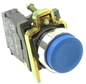 YC-XB4-BL61 22mm Blue Projecting XB4 Style Push Button with 1NO Contact Block - Picture 1 of 1