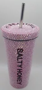 Rhinestone Cup With Straw 304 Stainless Steel Reusable Lid Insulation Tumbler - Picture 1 of 9