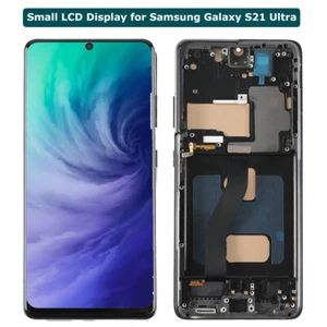 Small LCD Display Touch Screen Assembly For Samsung Galaxy S21 Ultra+Black Frame - Picture 1 of 7