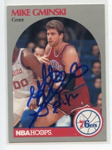 Mike Gminski signed autographed AUTO 1990-91 Hoops card #228 - Picture 1 of 1
