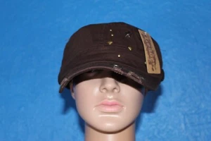 LEADER original braun distressed Damen Nietenmütze Einheitsgröße passt am meisten - Bild 1 von 8