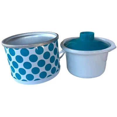 FineLife Auto Products Stainless Steel Mini Crockpot Stoneware 0.65 Quart (NIB) - Image 1 of 4