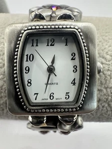Avon New Battery Antiqued Silver Tone 26MM 6.5" Beaded Charm Watch F20673 V - Picture 1 of 10
