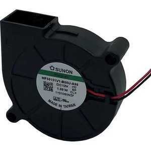 Radial Fan 12V DC 1,2W 50x50x15mm 7,65m³/h 5000U/Min 7,65m³/h SUNON MF50151V1-B0 - Picture 1 of 1