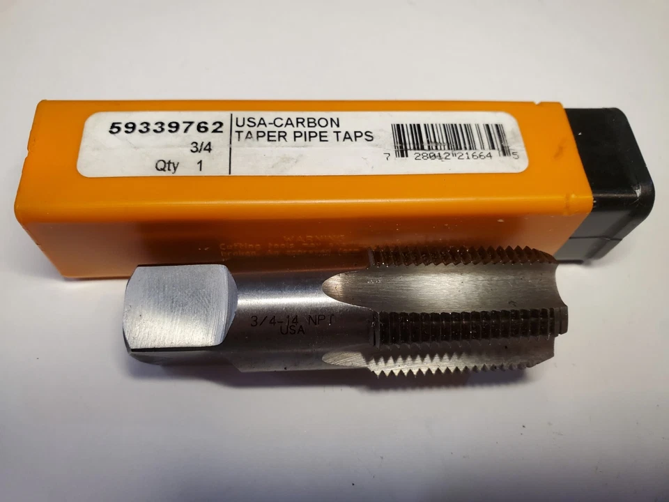 3/4 X 14 NPT PIPE TAP HERTEL 59339762 MADE IN USA **FREE SHIPPING** - Image 1 of 1