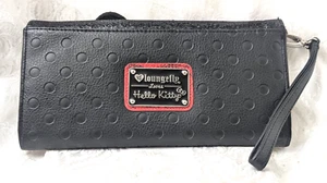 Loungefly Loves Hello Kitty Long Wallet Black Sequin - Picture 1 of 10