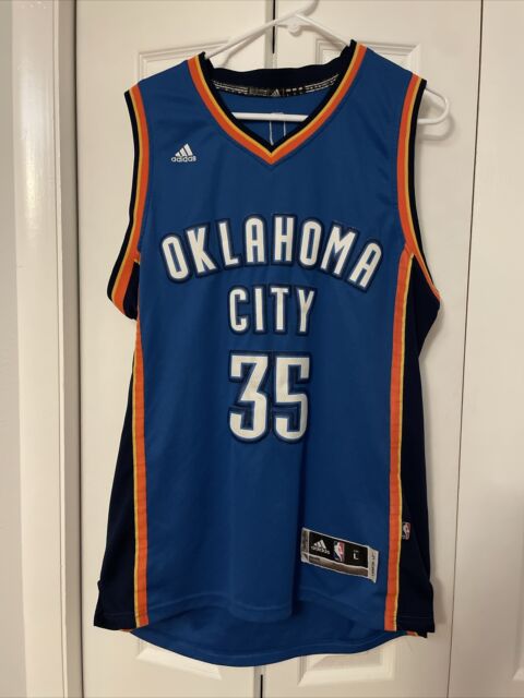 Mens Oklahoma City Thunder Kevin Durant adidas Navy Blue Swingman Alternate  Jersey
