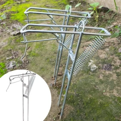 Rod Holders for Bank Fishing Bank Fishing Rod Rack Stand Adjustable Pole US