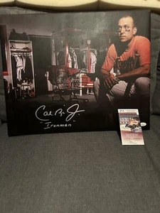 Cal Ripken Jr Signed 16x20 Canvas JSA Ironman Rare - Picture 1 of 4