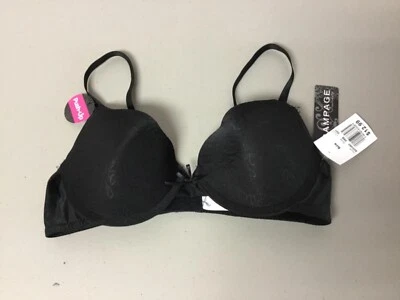 Новый с Ярлыками женская Rampage Intimates бюстгальтер пуш-ап размер 36B черный #206L - Изображение 1 из 2