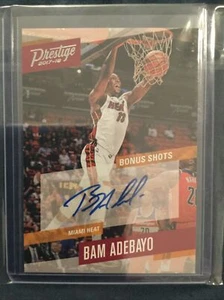 BAM ADEBAYO 2017-18 PANINI PRESTIGE BONUS SHOTS ROOKIE AUTOGRAPH RC AUTO 🔥🔥🔥 - Foto 1 di 5