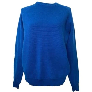 Galleries Lafayette ladies blue sweater size Large - Picture 1 of 9