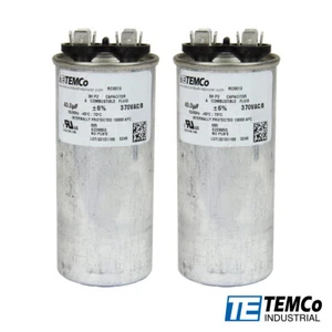 Condensador de funcionamiento redondo TEMCo 40 uf/MFD 370 voltios 50/60 Hz - Lote-2 - Imagen 1 de 2