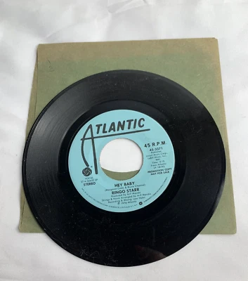 Ringo Starr Hey Baby Mono Stereo Atlantic 45-3371 45rpm Promotional Beatles - Imagem 1 de 2
