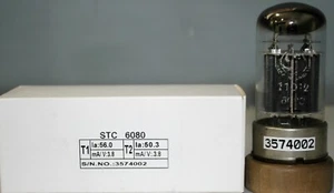 6080 11D12 6AS7G STC NOS DUAL "O" GETTER TRIPLE MICA AVO160 TESTED - Picture 1 of 7