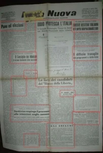 WW2* IDDIO PROTEGGA L'ITALIA *AL BLOCCO NAZIONALE DELLA LIBERTA' *N.3870 - Foto 1 di 1