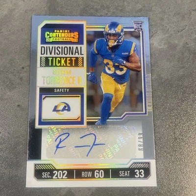 2023 Panini Contenders - Divisional Ticket  Rashad Torrence II #192 /99 RC Rams - Image 1 of 2