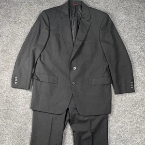 Traje De Colección Hart Schaffner Marx 42R Viracle Rayas Lana Gris 2 Piezas EE. UU. - Imagen 1 de 21
