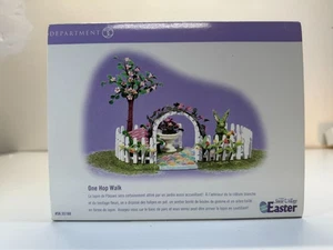 DEPT 56 ONE HOP WALK Snow Village Ostern 2002 # 56.55160 mit Box Bunny Park Tulpen - Bild 1 von 7