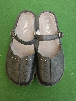 ALEGRIA  Mules Flats Sandals Slip Ons Comfort Orthotic Shoes Size 39 - image 1 of 4