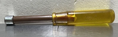 Snap-on Tools ND114 7/16" Hollow Shaft Nut Driver Yellow Handle USA  - Image 1 of 4