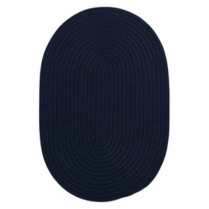 Boca Raton Braided Rug 2 x 3 ft Navy - Picture 1 of 3