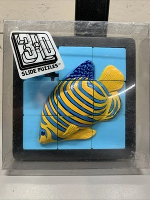 Vtg Dinosaur 3-D Slide Puzzle 1993 DaMert Company CA  Fish Raised - Image 1 of 4