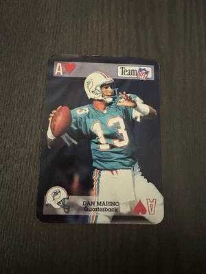 1992 Sport Decks Team NFL Star Cards Playing Cards #AH DAN MARINO HOF - Image 1 of 3