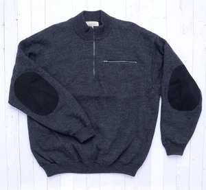 Cabela’s Lana Cortavientos Forrado Suéter 1/4 Cremallera Codo Parches 2XL Alto - Imagen 1 de 8