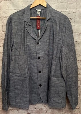 "Abrigo deportivo ligero de algodón azul marino Merona Xavier para hombre XXL pecho 50"" NUEVO Foto 1 de 4