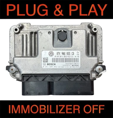 VW Volkswagen Passat 2012 motor 2,5 L computador ECM ECU 07K906055CR programado Foto 1 de 4