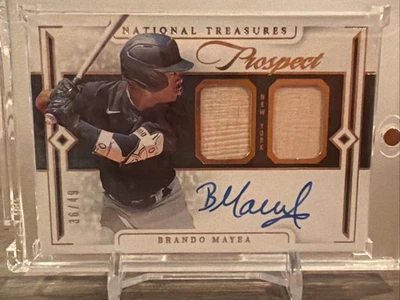 2024 Panini National Treasures Brando Mayea Auto Relic /49 #PLS-BM - Image 1 of 2