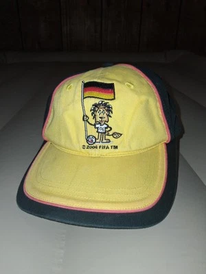 Copa Mundial de la FIFA Alemania Sombrero Gorra Correa Trasera Hombre Amarillo Negro Fútbol Fútbol 2006 Foto 1 de 3