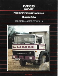 Truck Brochure - Iveco  - 232 D26 FK and 232 D30 FK Chassis Cab  - 1981 (T4678) - Picture 1 of 1