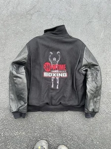 Vintage 90s Showtime Championship Boxing Varsity Jacket Wool Embroidered L - Picture 1 of 11