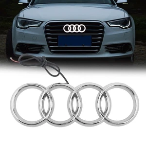1 Stück Kühlergrill Für Audi A3 A4 A5 A6 Grill LED Emblem Ringe 270x95MM - Bild 1 von 1
