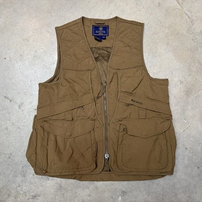 Beretta Shooting Vest Nylon Sleeveless Hunting Khaki Outdoor Vented Men’s Size L - Image 1 of 4