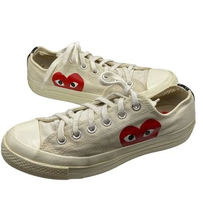 Zapatilla deportiva Comme des Garcons PLAY x Converse Hidden Heart Low Top talla 8 Foto 1 de 4