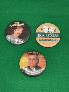 Komödie Komiker Jeff Foxworthy Don Rickles Jay Leno Pin Lot  - Bild 1 von 7