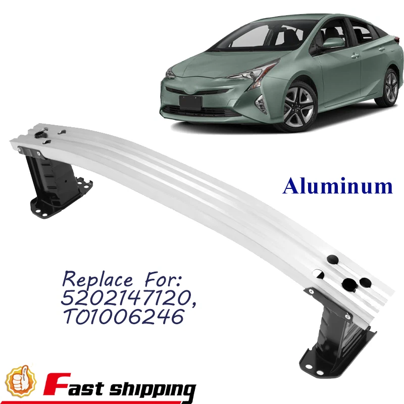New Front Bumper Reinforcement Impact Bar Aluminum For Toyota Prius 2016-2022 - Image 1 of 4
