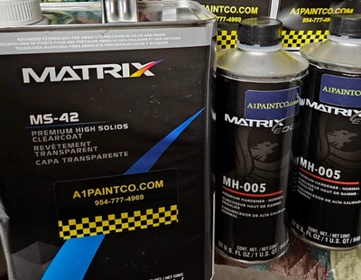 MATRIX OEM MS-42  KIT Premium High Solids Clearcoat INCLUDES 2 Quarts Hardener Foto 1 de 3