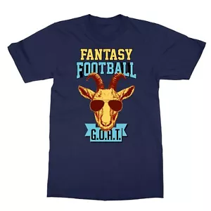 Fantasy Football GOAT League Champion Draft Party Gift Men's T-Shirt - Picture 1 of 15