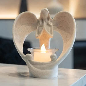 Guardian Angel Candle Holders - Tea Lights Candles & Holders - Flickering LED Ca - Picture 1 of 12