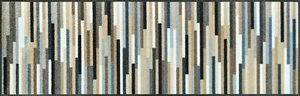 wash+dry Mikado Stripes nature waschbare Fußmatte - Bild 1 von 3